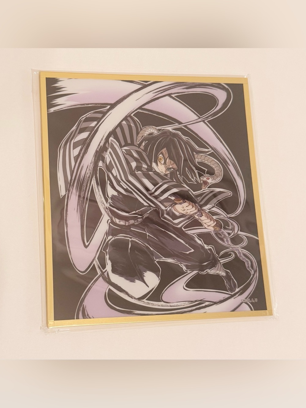 Anime official collectible demon slayer acrylic board obanai